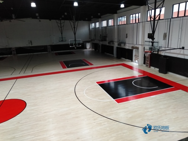 實木籃球場館木地板每平米價格2