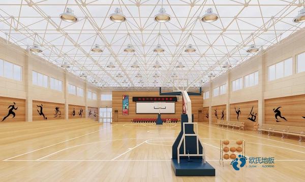 單龍骨籃球場地地板如何保養2