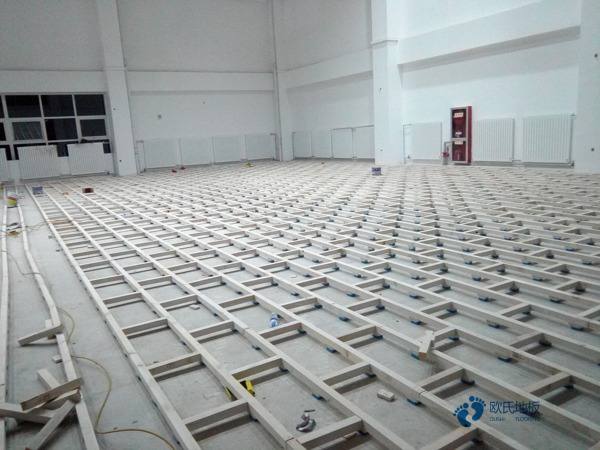 國標籃球場地板施工步驟3