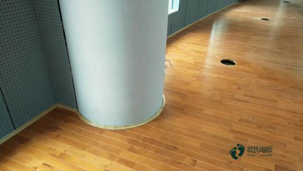 國標籃球場地木地板施工流程1