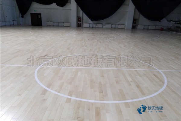 學校籃球館木地板防火3