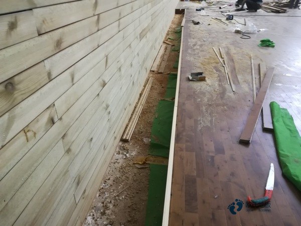 校園運動籃球地板施工流程2