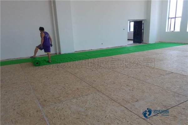 國產籃球地板施工流程1