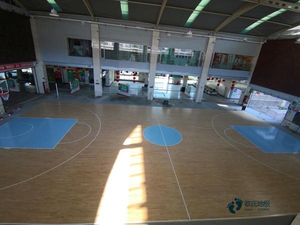 小學籃球場館木地板施工工藝3